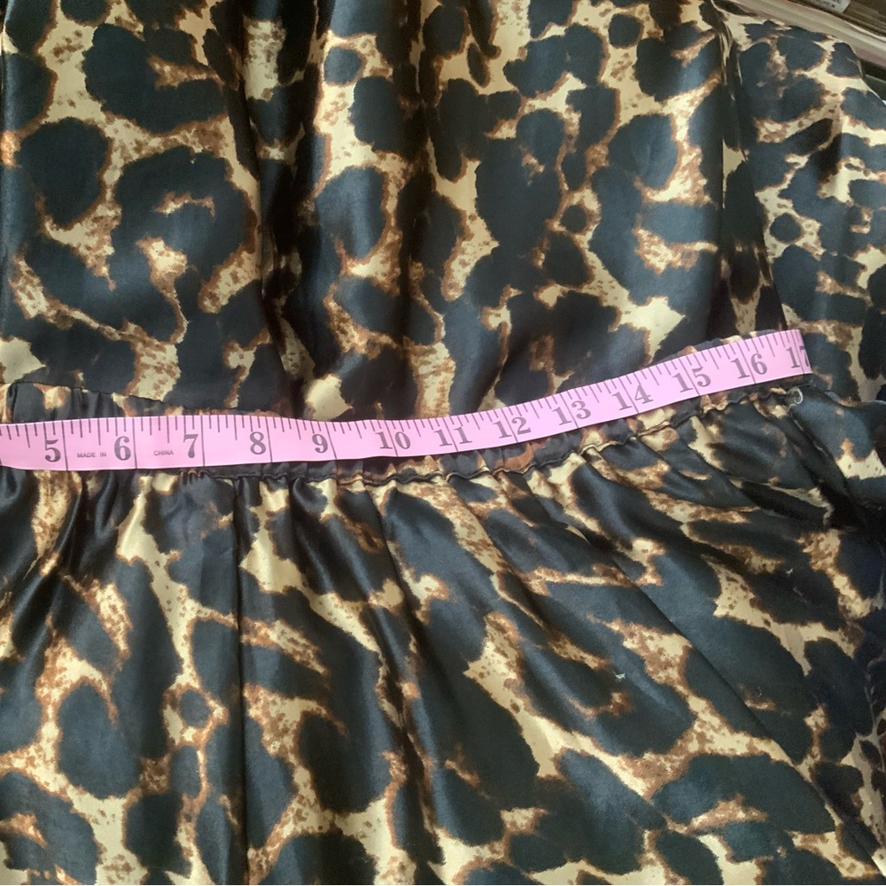 Sz L Leopard/Cheetah Print Maxi Skirt - Picture 6 of 11
